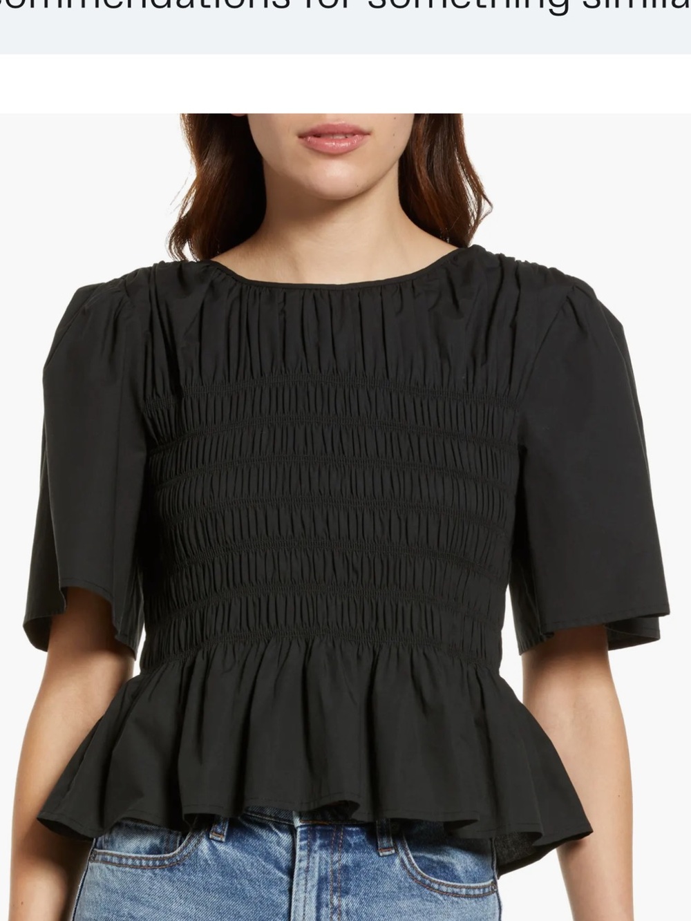 Rails Rosie Smocked Peplum Top